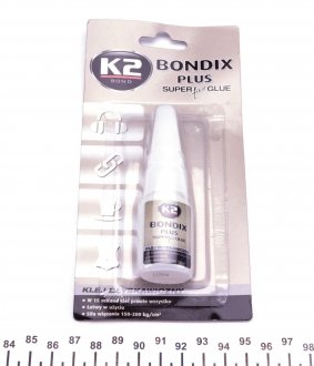 Суперклей універсальний Bondix Plus 10 гр K2 B101 (фото 1)