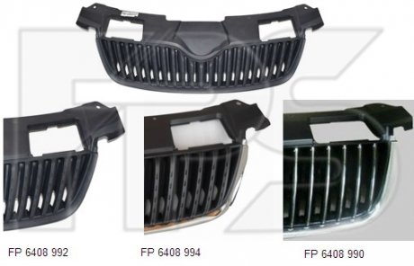 Решітка радіатора пластикова FP FORMA PARTS 6408 990 (фото 1)