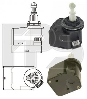 Двигатель корректора фары FP FORMA PARTS 1204 RK1