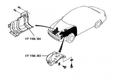 Ремчастина пластикова FP FORMA PARTS 1106 304