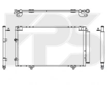 Конденсатор кондиціонера FPS FP FORMA PARTS 70 K445