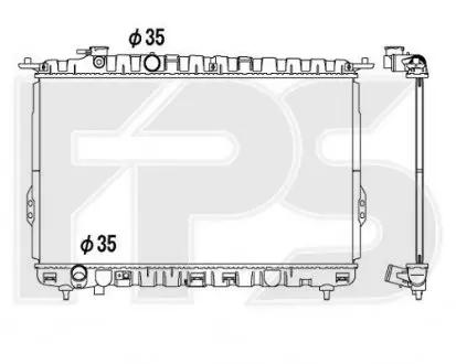 Радіатор охолодження FP FORMA PARTS 32 A674