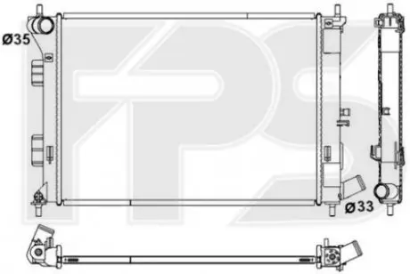 Радиатор охлаждения FP FORMA PARTS 32 A906