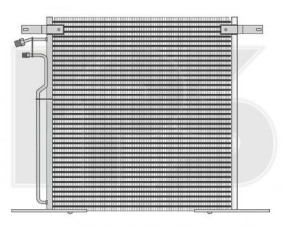 Радиатор кондиционера FP FORMA PARTS 46 K91