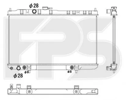 Радіатор охолодження FP FORMA PARTS 50 A337