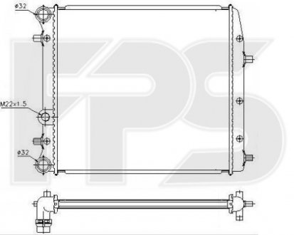 Радіатор охолодження FP FORMA PARTS 74 A440