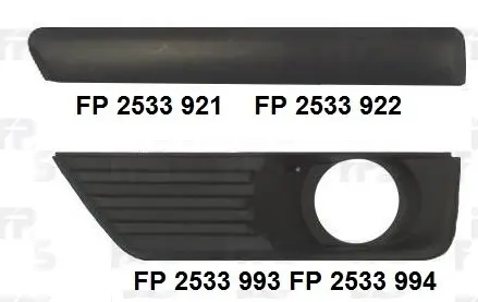 Решетка пластиковая FP FORMA PARTS 2533 994 (фото 1)
