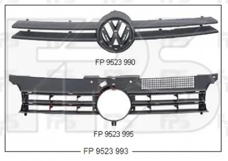 Решітка пластикова FP FORMA PARTS 9523 993