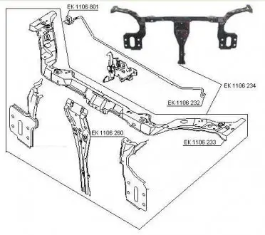 Ремчастина панелі FP FORMA PARTS 1106 234