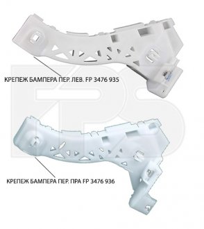 Крепление бампера FP FORMA PARTS 3476 935