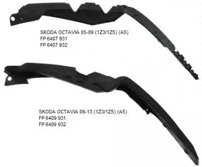 Крепление бампера FP FORMA PARTS 6407 932