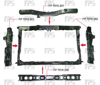 Ремчасть панели FP FORMA PARTS 7015 201