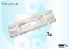 Клипсы пластиковые GS ICOR 9522 P461-X (фото 1)