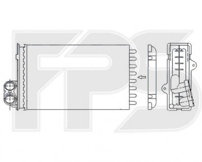 Радіатор печі FP FORMA PARTS 54 N42 (фото 1)