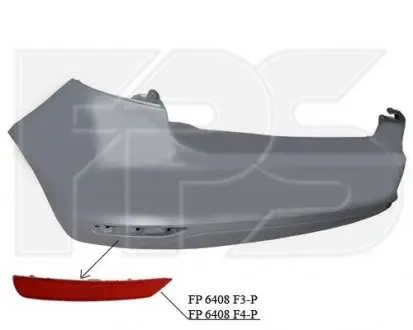 Бампер FP FORMA PARTS 6408 951-P