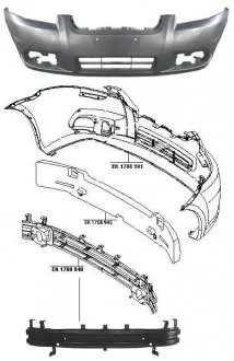 Бампер FP FORMA PARTS 1708 901