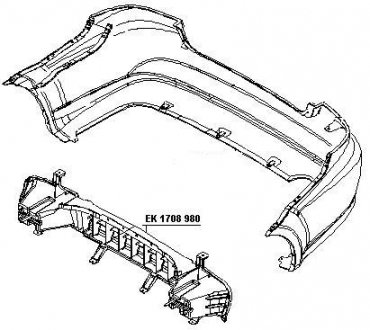 Бампер FP FORMA PARTS 1708 951