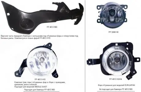 Бампер FP FORMA PARTS 4813 900