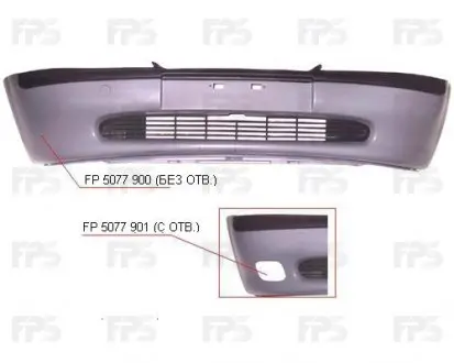 Бампер FP FORMA PARTS 5077 901