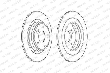 Гальмівний диск FERODO DDF2486C