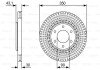 Гальмівний диск NISSAN/INFINITI Armada/Titan/QX56 \'\'F \'\'5,6 \'\'03-10 - кр. 1 шт BOSCH 0986479V51 (фото 1)