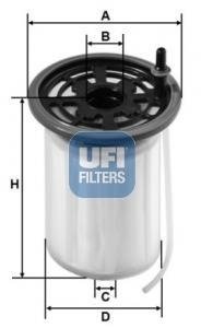 Топливный фильтр UFI 26.079.00
