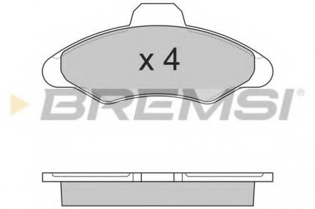 Тормозные колодки перед. Ford Escort/Fiesta 90-02 BREMSI BP2462 (фото 1)