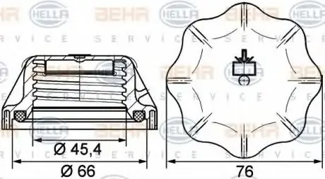 Крышка радиатора HELLA 8MY 376 742-311