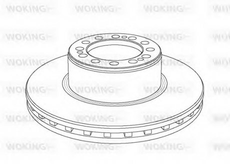 Гальмівні диски NSA1079.20 WOKING NSA107920