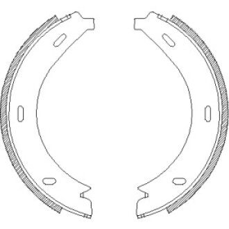 Тормозные колодки барабанные WOKING Z471301