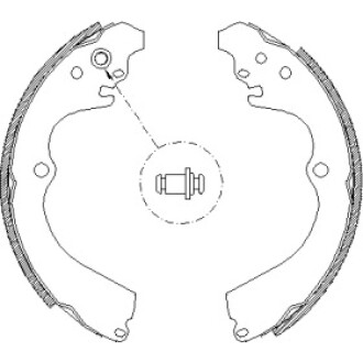 Тормозные колодки барабанные WOKING Z466300