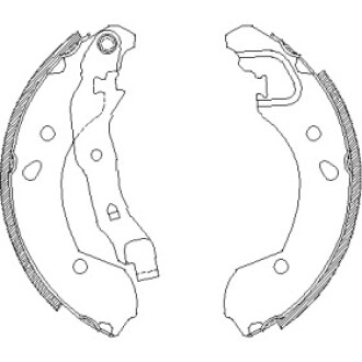 Колодки тормозные барабанные Z4168.00 WOKING Z416800