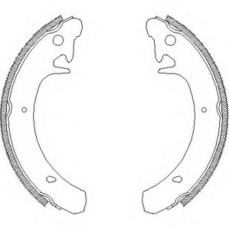 Колодки тормозные барабанные Z4129.00 WOKING Z412900