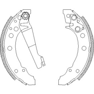 Колодки тормозные барабанные Z4045.00 WOKING Z404500