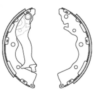 Гальмівні колодки барабанні WOKING Z423400