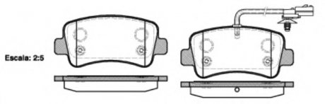 Колодки тормозные дисковые WOKING P1539301 (фото 1)