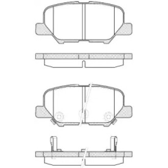 Тормозные колодки дисковые WOKING P1436302