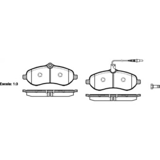 Колодки передні WOKING P1392301