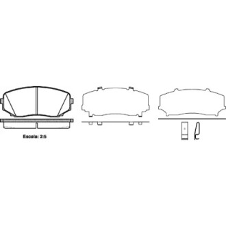 Колодки гальмівні P13673.02 WOKING P1367302