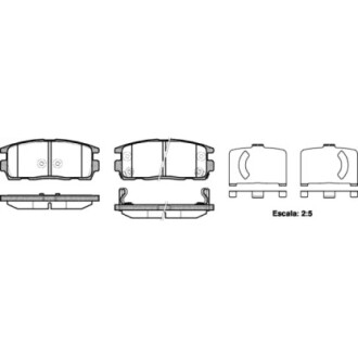 Колодки гальмівні P13603.12 WOKING P1360312