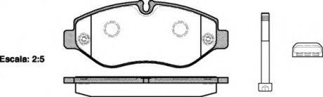 Колодки гальмові дискові передні WOKING P1345310 (фото 1)