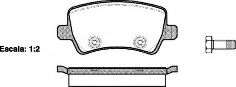 Колодки гальмівні дискові задні WOKING P1336300 (фото 1)