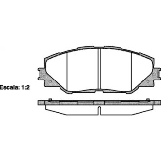 Колодки гальмівні P13343.00 WOKING P1334300