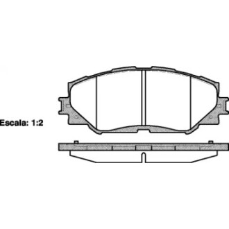 Колодки гальмівні P13323.00 WOKING P1332300