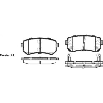 Колодки тормозные дисковые задние WOKING P1309302