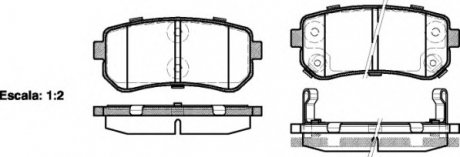 Колодки гальмівні дискові задні WOKING P1309302 (фото 1)