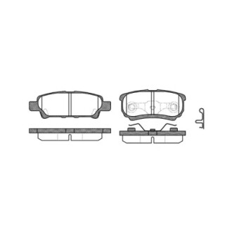 Колодки гальмівні дискові WOKING P1151302