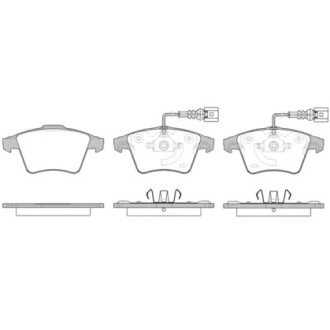 Гальмівні колодки дискові WOKING P1145322