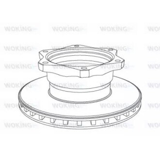 Вантажні гальмівні диски WOKING NSA105820