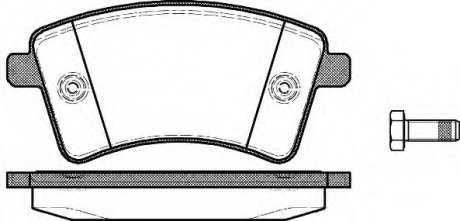 Колодки гальмові дискові передні WOKING P1251300 (фото 1)